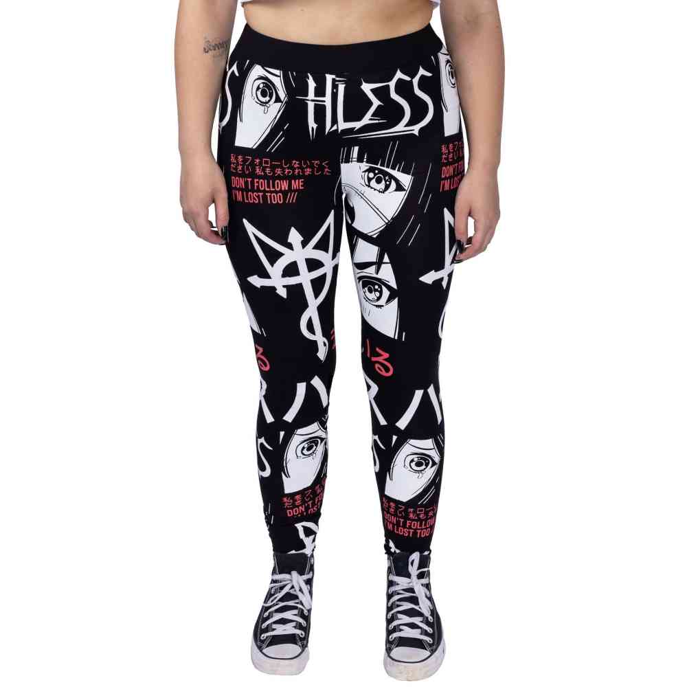 Heartless - I'M LOST Leggings - Noir/Blanc